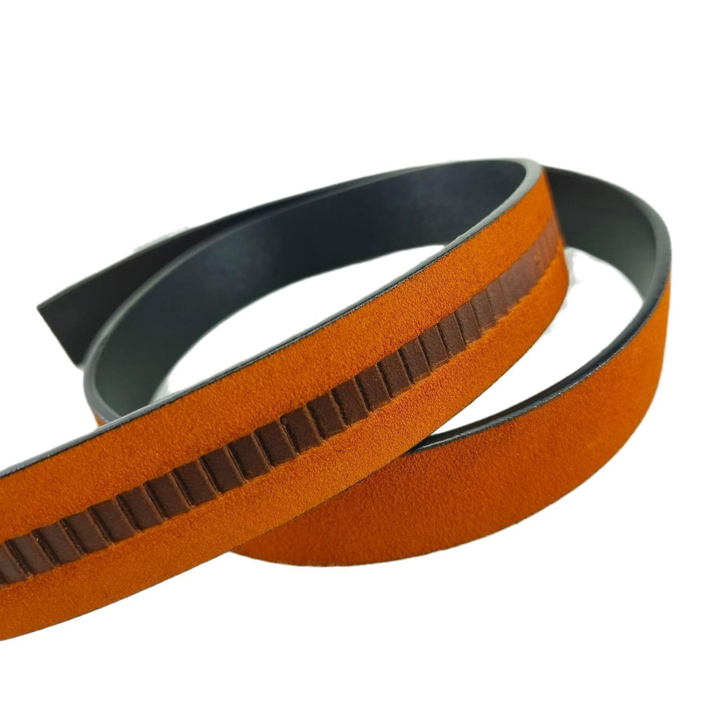 Men's Cowhide Buckle-Free Automatic Belt Strip Two-Layer Oil-Edged Cowhide Belt Factory Direct Sales Belt Stall Supply