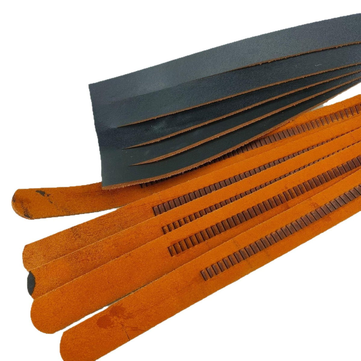 Men's Cowhide Buckle-Free Automatic Belt Strip Two-Layer Oil-Edged Cowhide Belt Factory Direct Sales Belt Stall Supply