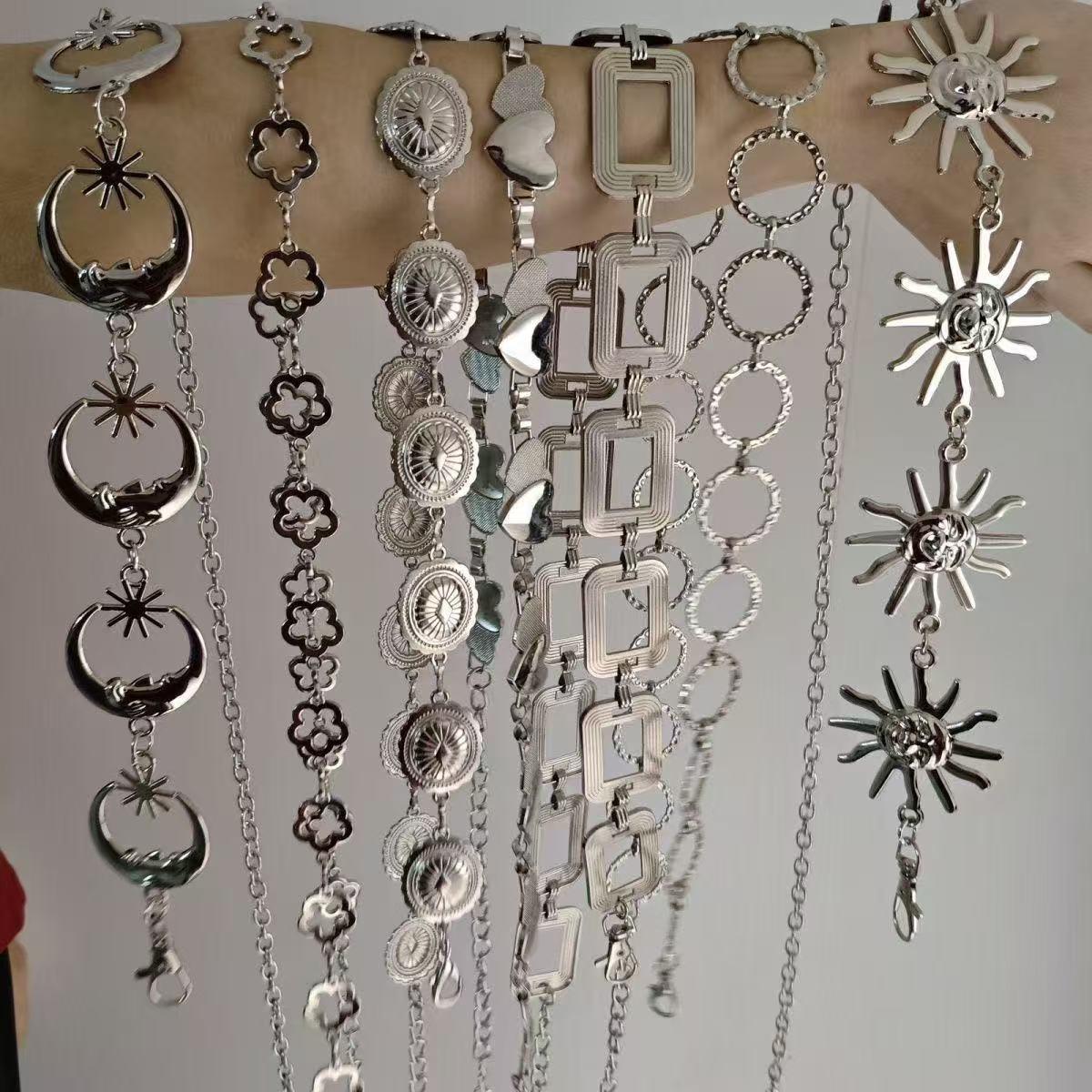 Internet Celebrity Chain Belt Metal Butterfly Waist Chain Decoration JK Dress Uniform All-Match Skirt Accessories Ins