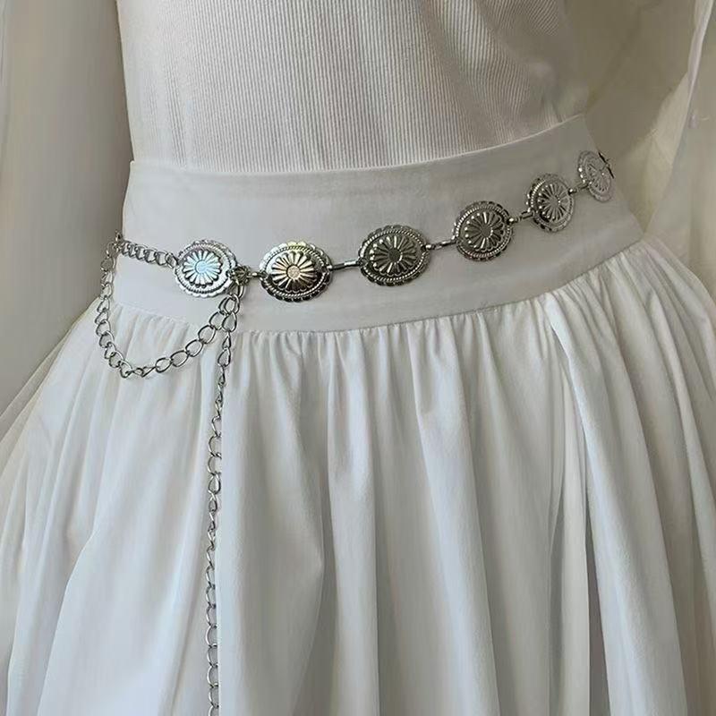 Internet Celebrity Chain Belt Metal Butterfly Waist Chain Decoration JK Dress Uniform All-Match Skirt Accessories Ins