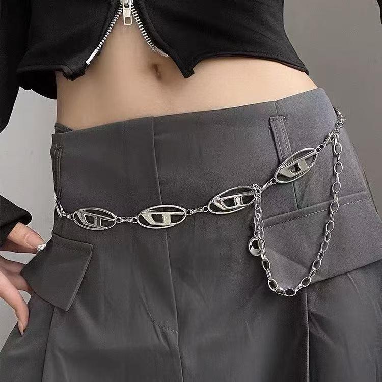 Internet Celebrity Chain Belt Metal Butterfly Waist Chain Decoration JK Dress Uniform All-Match Skirt Accessories Ins