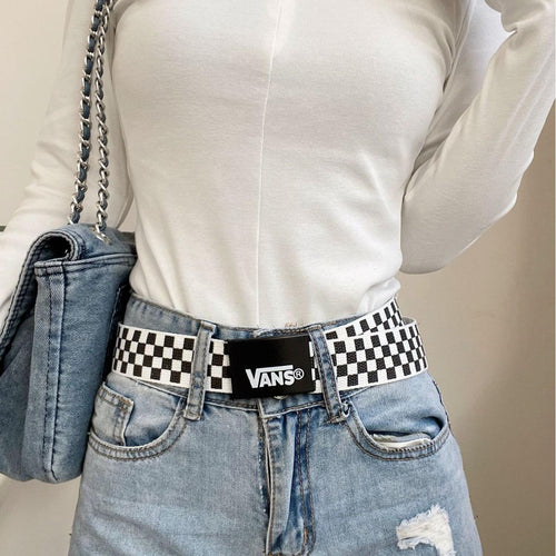 2025 New Letter Belt All-Match Ins Style Jeans Millennium Hot Girl Belt