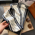 Silk Scarf Artificial Silk High-Grade Star Same Style Long Hair Band Hair Accessories Tie Bag Ribbon Printed Scarf Female Small Scarf