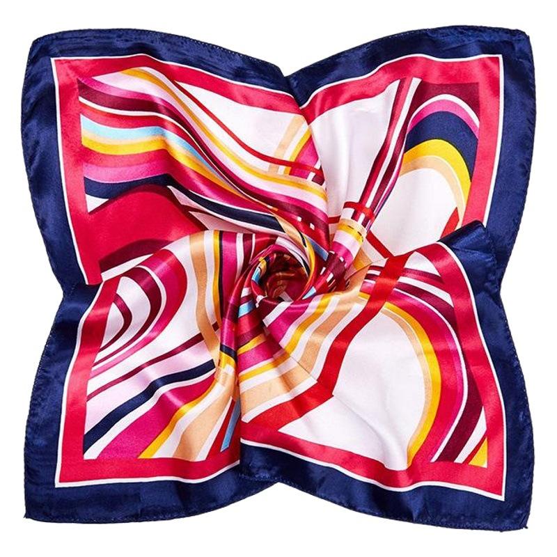 1666.65cm-Inch Professional Small Square Scarf Women's Fashionable All-Match Scarf Printed Bag Accessories Headdress Gift Scarf