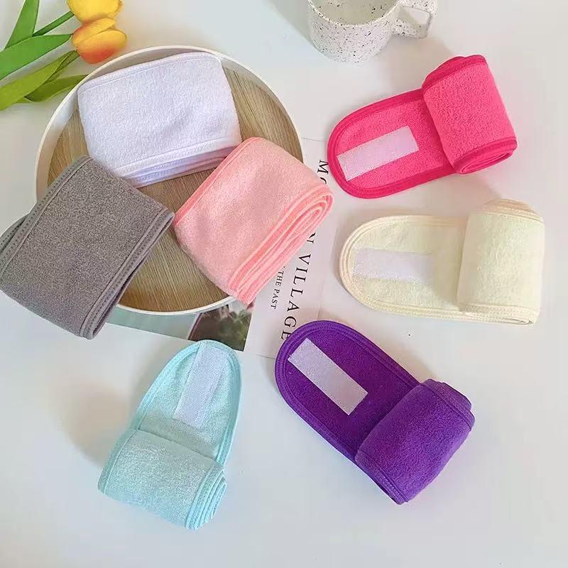 Amazon Microfiber Velcro Headscarf Female Face Wash Makeup Confinement Towel Sports Sweat-Absorbent Yoga Non-Slip Hair Band
