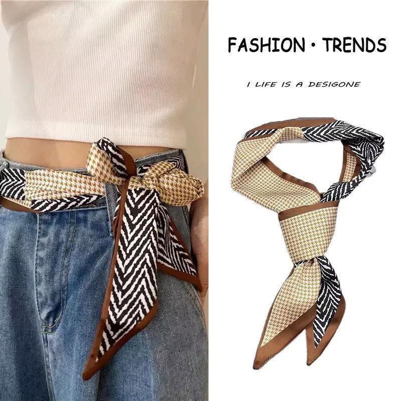 Long Small Scarf Wholesale Belt Women's Hair Band Versatile High-Grade Hair Accessories Scarf Ribbon