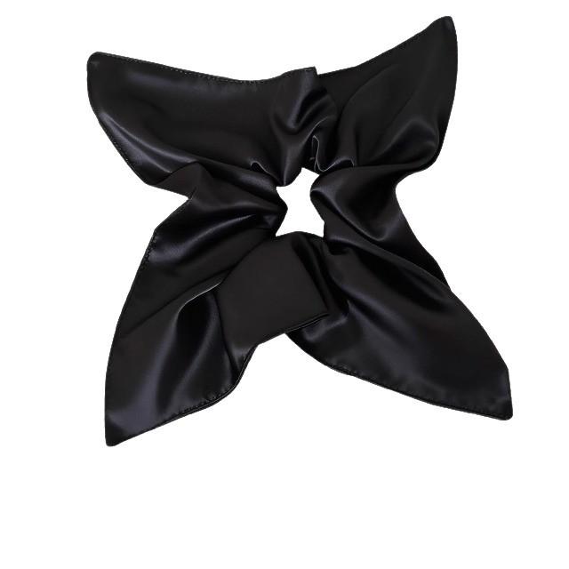 Zhao Lusi Same Style Square Scarf Large Intestine Hair Band Female 2026 New Style Tie Head Rope Temperament Ponytail Hair Rope Headdress Flower Hair Accessories