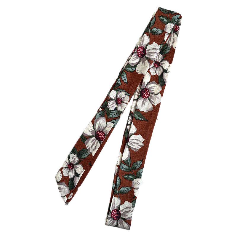 Super Long Hair Band Women's Hair Tie Silk Scarf Ribbon Headdress Internet Celebrity 2023 New French Scarf Summer Ribbon