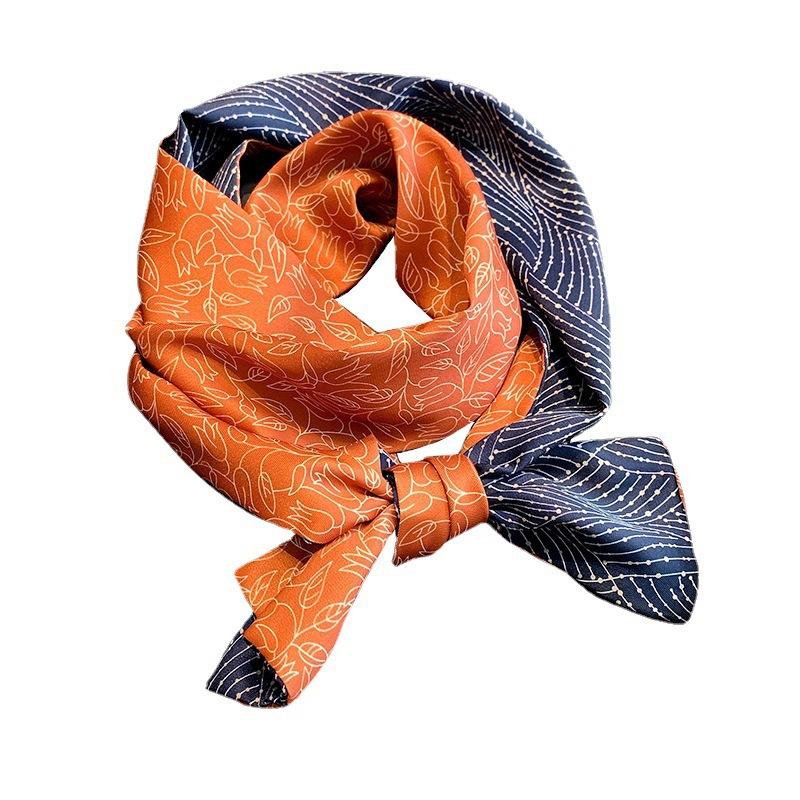 New High-Grade Hair Tie Long Scarf Scarf Hair Band Elegant Simple All-Match Hair Tie Ribbon Hair Accessories Women's Tie Bag