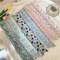 Ribbon Collection All-Match Thin Narrow Long Silk Scarf Hair Tie Letter Floral Tie Bag Hand Gift Small Silk Scarf Hair Band