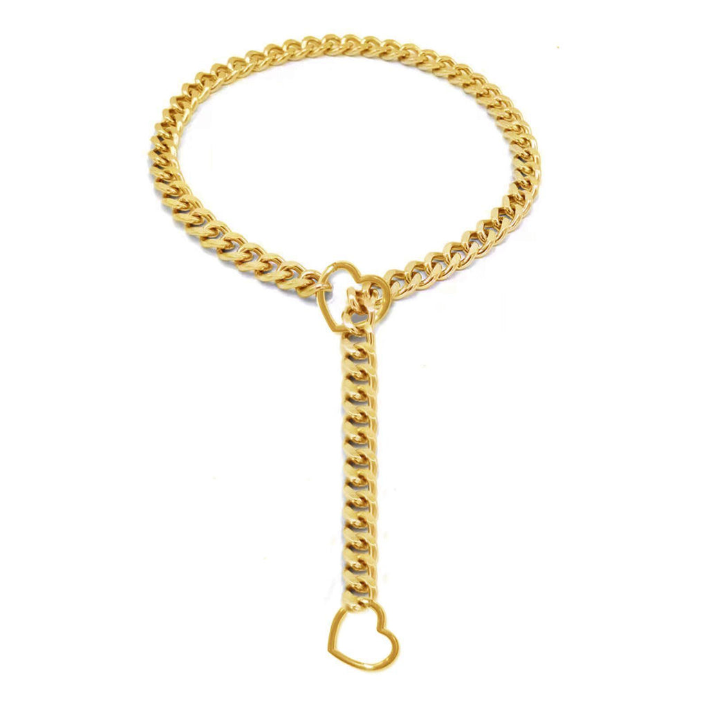 European and American Gothic Cuban Chain Personalized Love Pendant Fashion Lasso Adjustable Love Necklace Cross-Border Wholesale