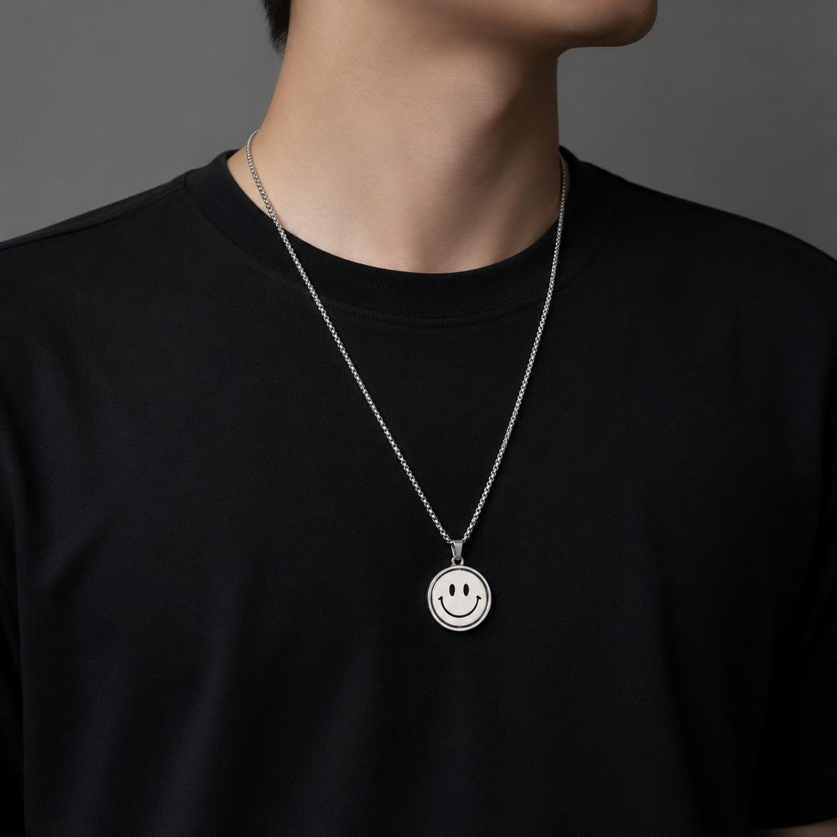 Cross-Border Titanium Steel Necklace Men's Fashion Brand All-Match Clavicle Chain Light Luxury Niche Design High-Grade Cuban Pendant Necklace
