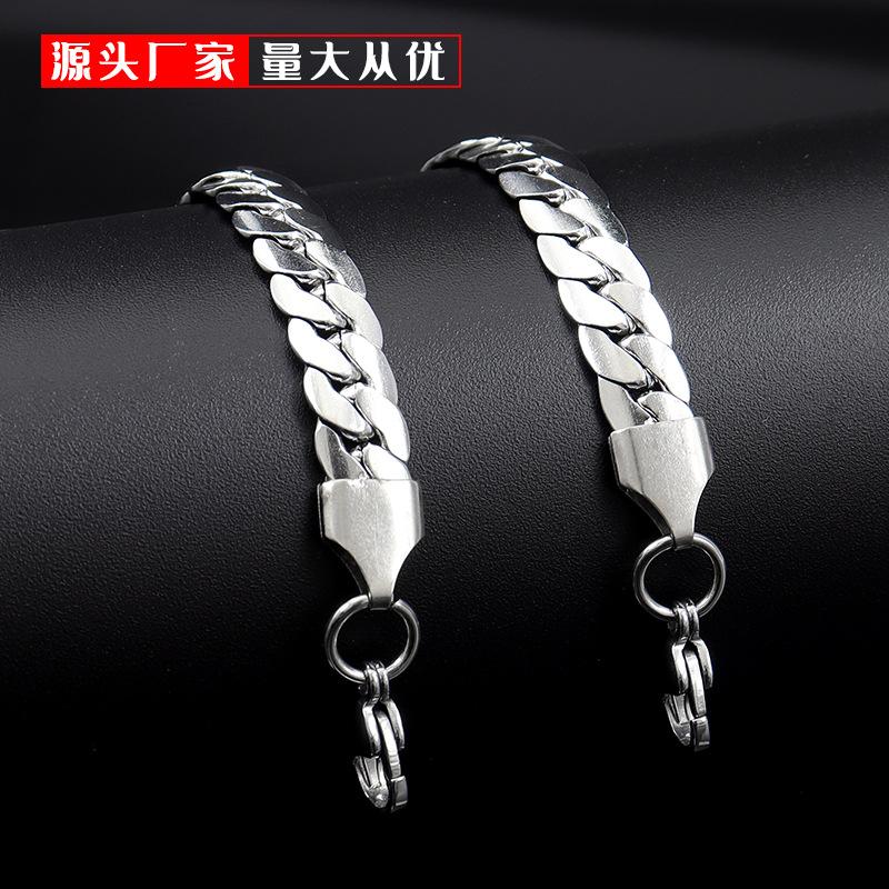 Stainless Steel NK Chain Encrypted Cuban Necklace Men's and Women's Social Jewelry Chain DIY Accessories Ins Style Fashion Chain