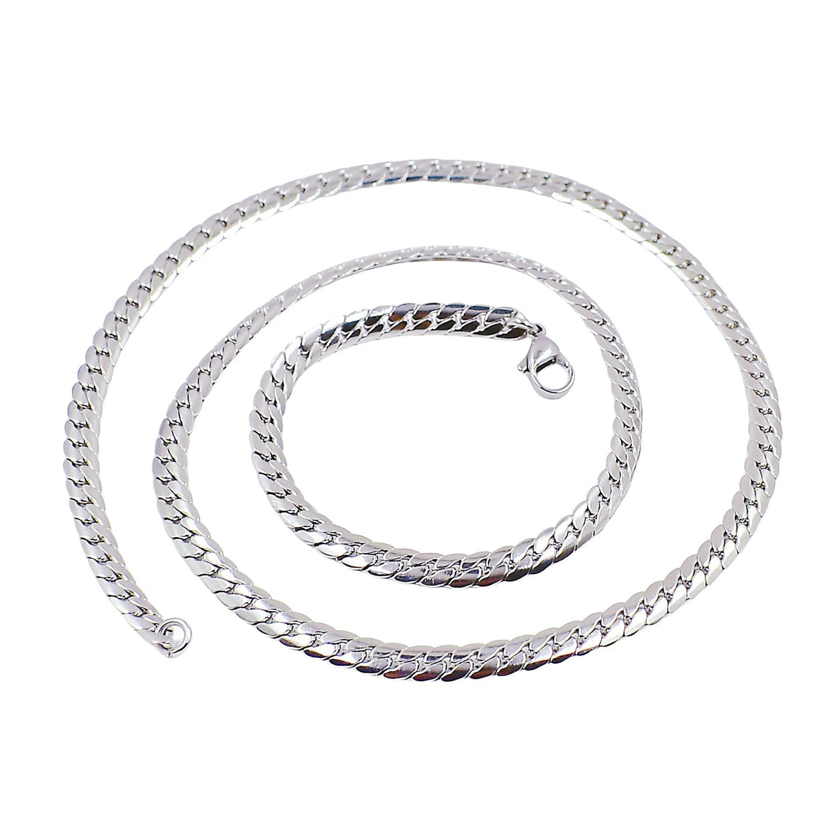 Stainless Steel NK Chain Encrypted Cuban Necklace Men's and Women's Social Jewelry Chain DIY Accessories Ins Style Fashion Chain