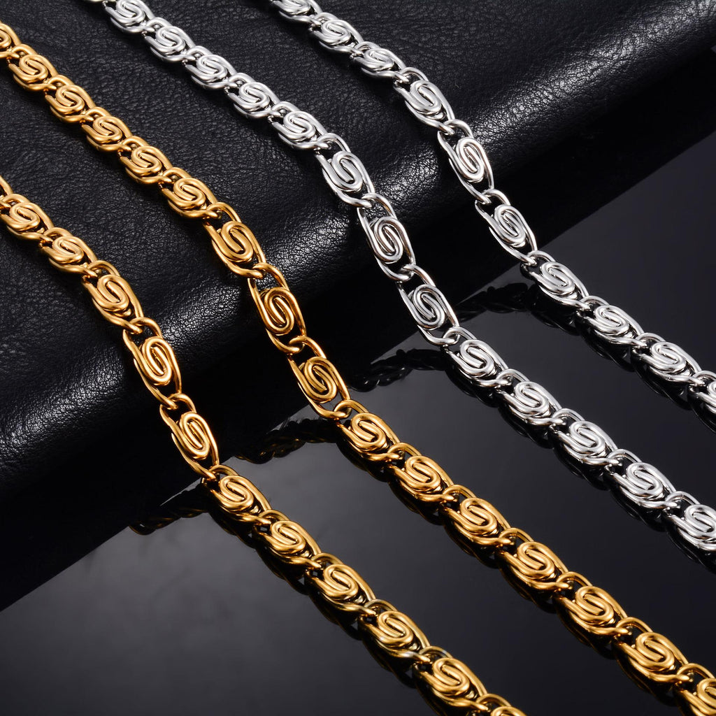 Stainless Steel Bracelet Vacuum Electroplating Colorfast Necklace Handmade DIY Jewelry Bracelet 18K Gold Clavicle Chain