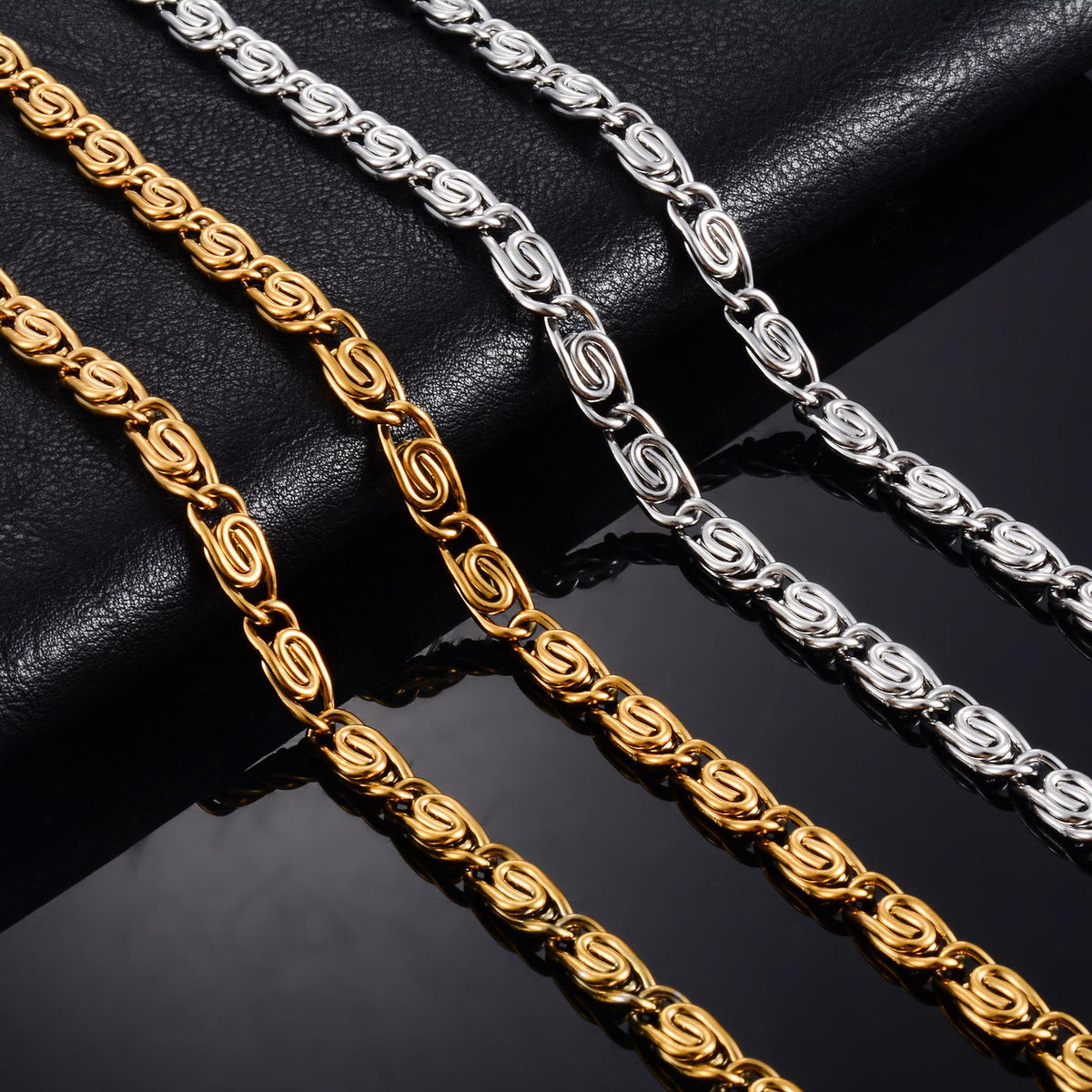 Stainless Steel Bracelet Vacuum Electroplating Colorfast Necklace Handmade DIY Jewelry Bracelet 18K Gold Clavicle Chain