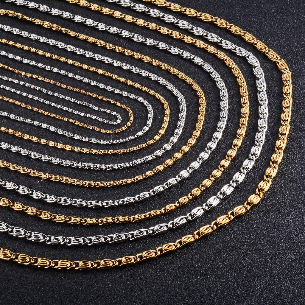 Stainless Steel Bracelet Vacuum Electroplating Colorfast Necklace Handmade DIY Jewelry Bracelet 18K Gold Clavicle Chain