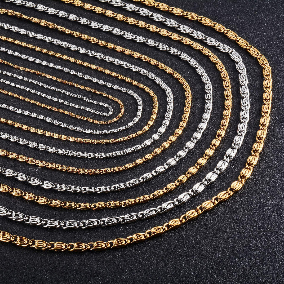 Stainless Steel Bracelet Vacuum Electroplating Colorfast Necklace Handmade DIY Jewelry Bracelet 18K Gold Clavicle Chain