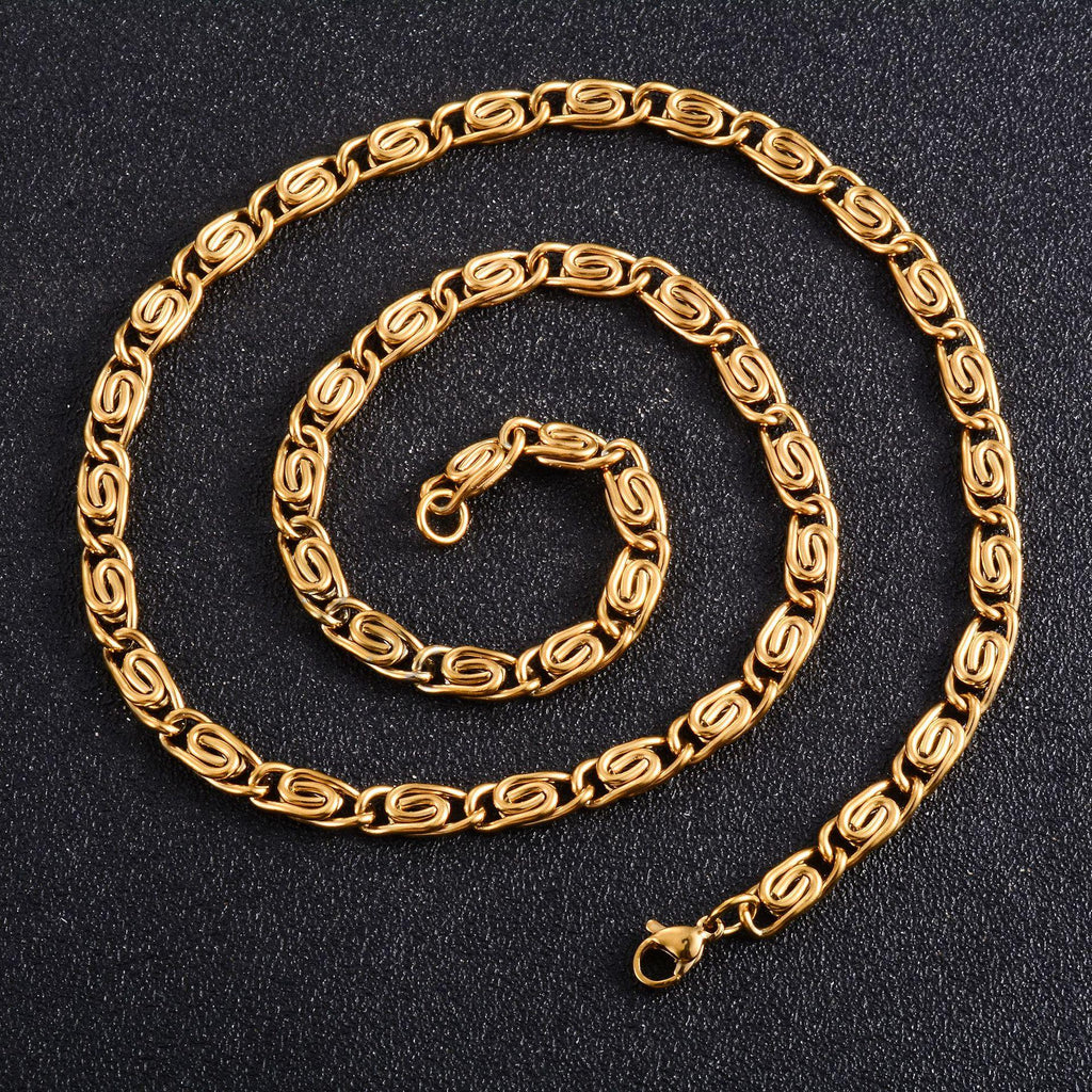 Stainless Steel Bracelet Vacuum Electroplating Colorfast Necklace Handmade DIY Jewelry Bracelet 18K Gold Clavicle Chain