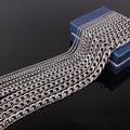 Cross-Border European and American NK Stainless Steel Silver Chain Bracelet Simple Domineering Hiphop Hip Hop Trendy Men's Fashion Cuban Item