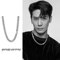 Men's Necklace Titanium Steel Cuban Chain Dongguan Titanium Steel Jewelry Stainless Steel Gender-Free Jewelry Necklace Men's Titanium Steel Necklace