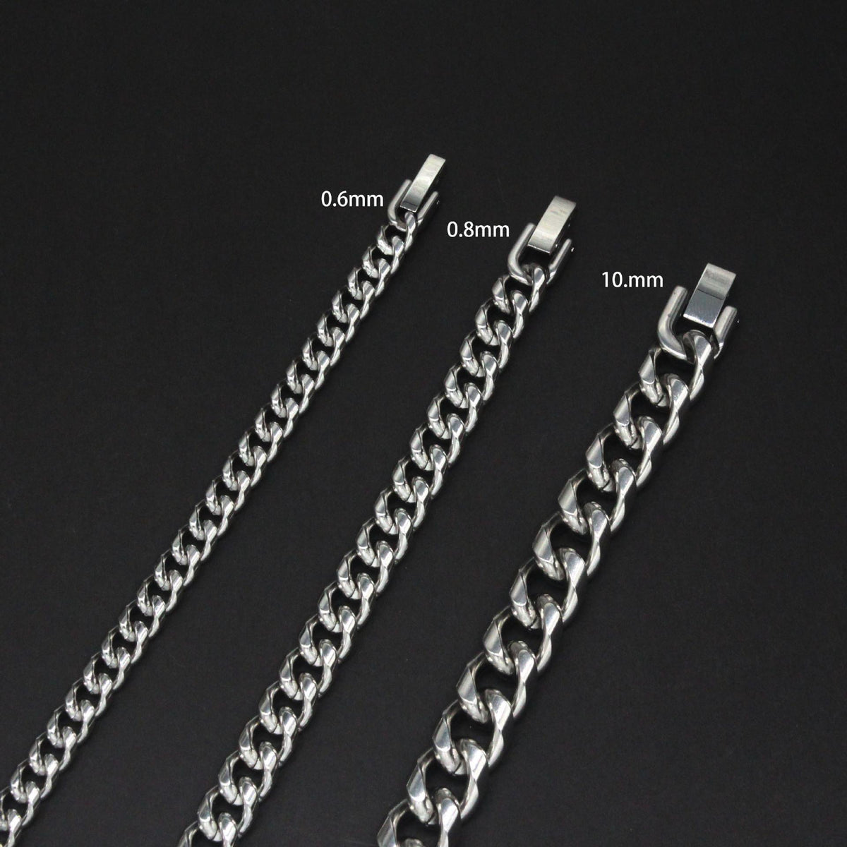 Men's Necklace Titanium Steel Cuban Chain Dongguan Titanium Steel Jewelry Stainless Steel Gender-Free Jewelry Necklace Men's Titanium Steel Necklace