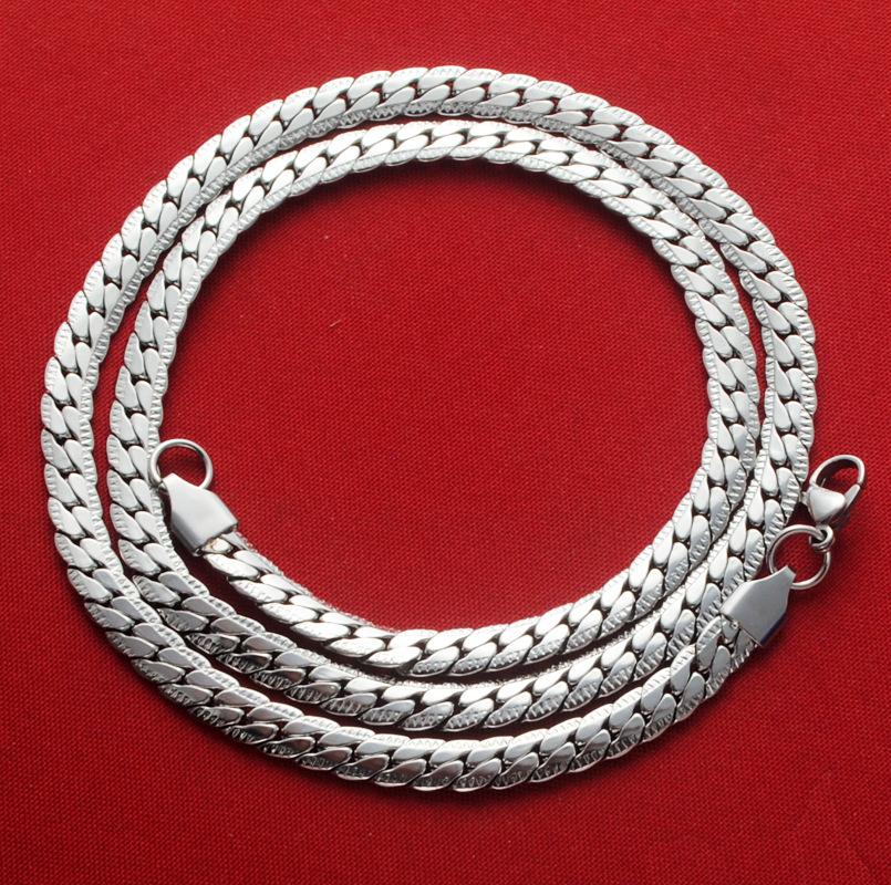 European and American Cuban Necklace Men's Fashion High Street Ins Hip Hop Thick Chain Titanium Steel Encryption Embossing Chain Girl's Fashion Accessories