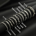 Titanium Steel Bracelet Men's Basic Chain Combination Non-Fading High-Grade Cuban Chain Women's All-Match Dragon Bone Chain Design Jewelry
