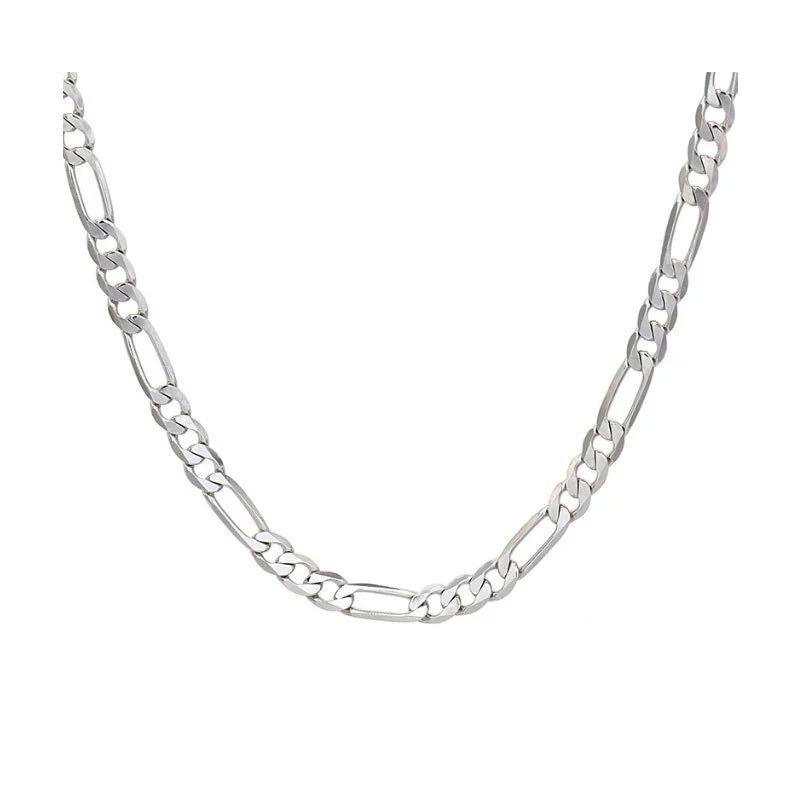 Stainless Steel Cuban Chain Necklace Men's Fashion Trendy Titanium Steel Jewelry Cross-Border Trendy All-Match 3 1nk Figaro Chain