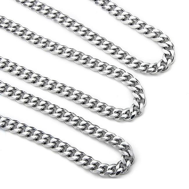 Titanium Steel Necklace Non-Fading Cuban Chain Waterproof Sweat-Proof Non-Fading Accessories Niche Personalized Design High-Grade Jewelry