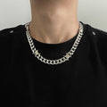 American Thorn Necklace Men's Fashionable Cuban Chain Hiphop Hip Hop Necklace Niche Design High-Grade Clavicle Chain Men
