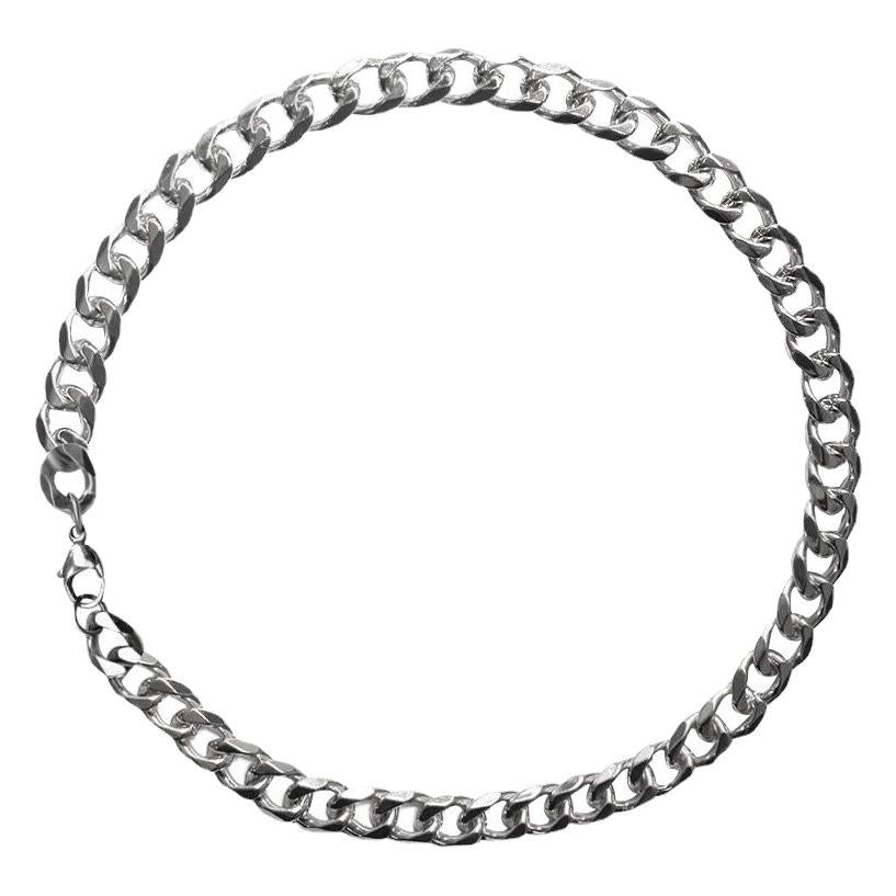 INS Cuban Necklace for Men and Women Trendy Street Simple All-Match Titanium Steel Clavicle Chain Thick Cross-Border Exclusive for Spring and Summer Fashion