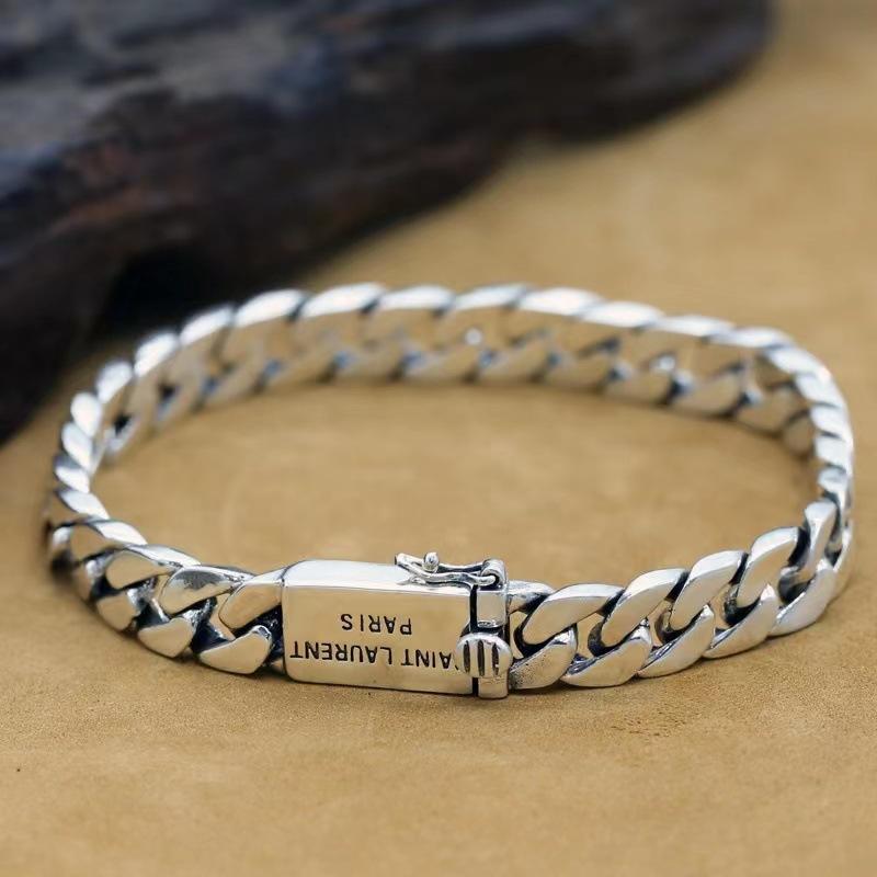 New Retro Punk Cuban Chain Woven Nude Chain Men's Bracelet Personality Design Fashion Xi Match Grade