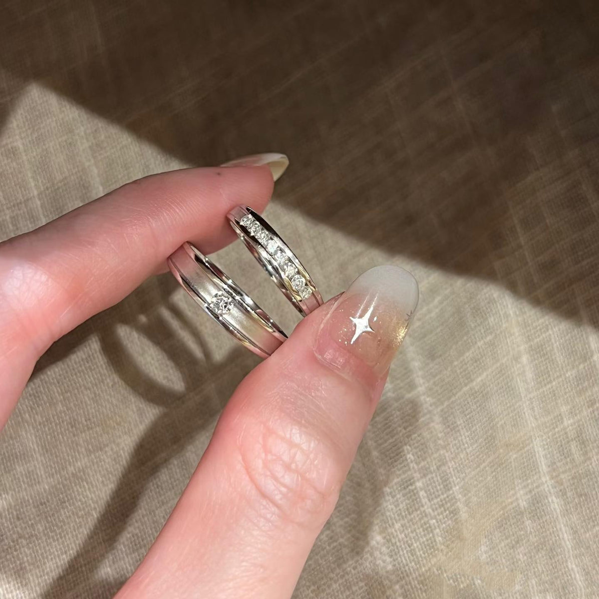 Niche Design Zircon Open Ring Female Cold Wind High Sense Stacked Index Finger Ring Light Luxury Ins Style Ring