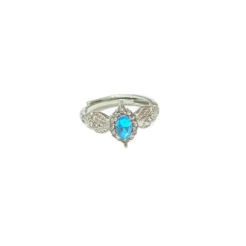 Provence Super Flash Light Purple Zircon Light Luxury Cold Sense High Sense Temperament Ring Open Ring Ring Female
