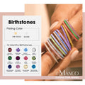 Emanco Fine Ring Colorful Diamond Ring European and American Full Diamond Titanium Steel Ring Birthstone Zircon Ring Index Finger Ring