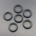 Amazon Popular Natural Semi-Precious Obsidian Flat Ring Ring Ring Width 6MM 17#18# 19# 20#