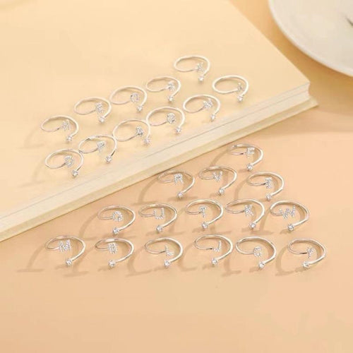 26 Letter Ring Female Light Luxury High Sense Design Niche Fashion Online Popular Zircon Open Ring