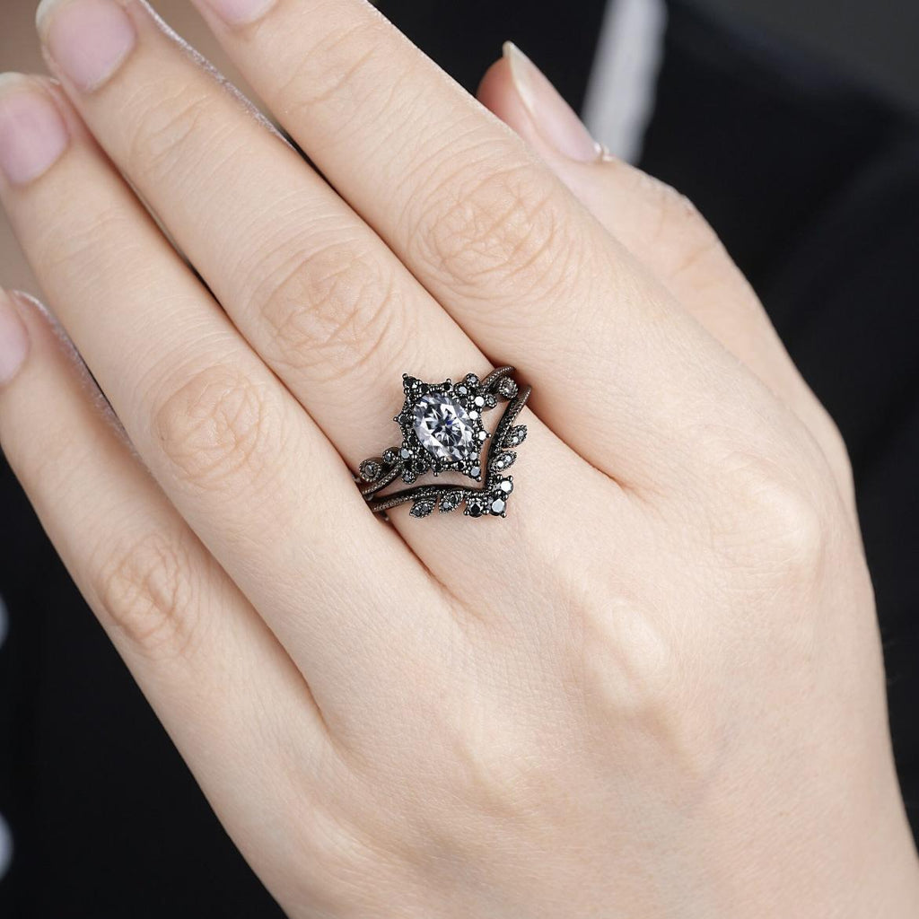 Sanjie Cross-Border Hot Sale Luxury Engagement Ring European and American Women's Wedding Couple Ring Fashion Zircon Ring Set