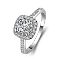 Chuudonglai Small Square Sugar Ring Hot Sale Town Store Treasure Diamond Ring Platinum Plated Bracelet Eight Hearts and Eight Arrows Zircon Ring