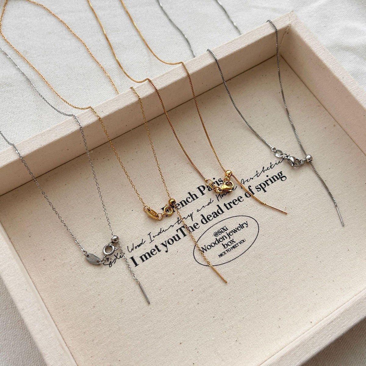 Universal Chain Titanium Steel Necklace Clavicle O Chain Snake Bone Chain Box Necklace DIY Chain Wearable Pendant Chain Plain Chain