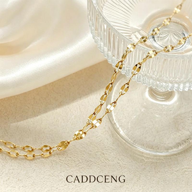 Simple Plain Chain Starry O-Word Chain Lip Chain Titanium Steel Necklace Side Chain Snake Bone Chain Box Chain All-Match Accessories
