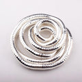 Winding Snake Necklace without Head and Tail 90cm White K Iron-Plated Special-Shaped Snake Year Necklace Flexible Bendable Snake Bone Necklace