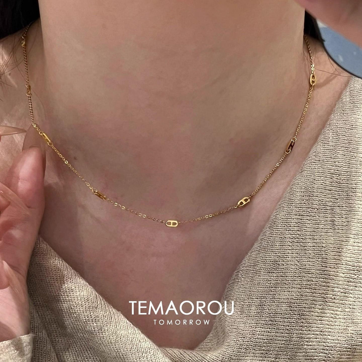 High-Grade Pig Nose Thin Necklace for Women 2025 New Commuter Versatile Exquisite Necklace Choker Accessories