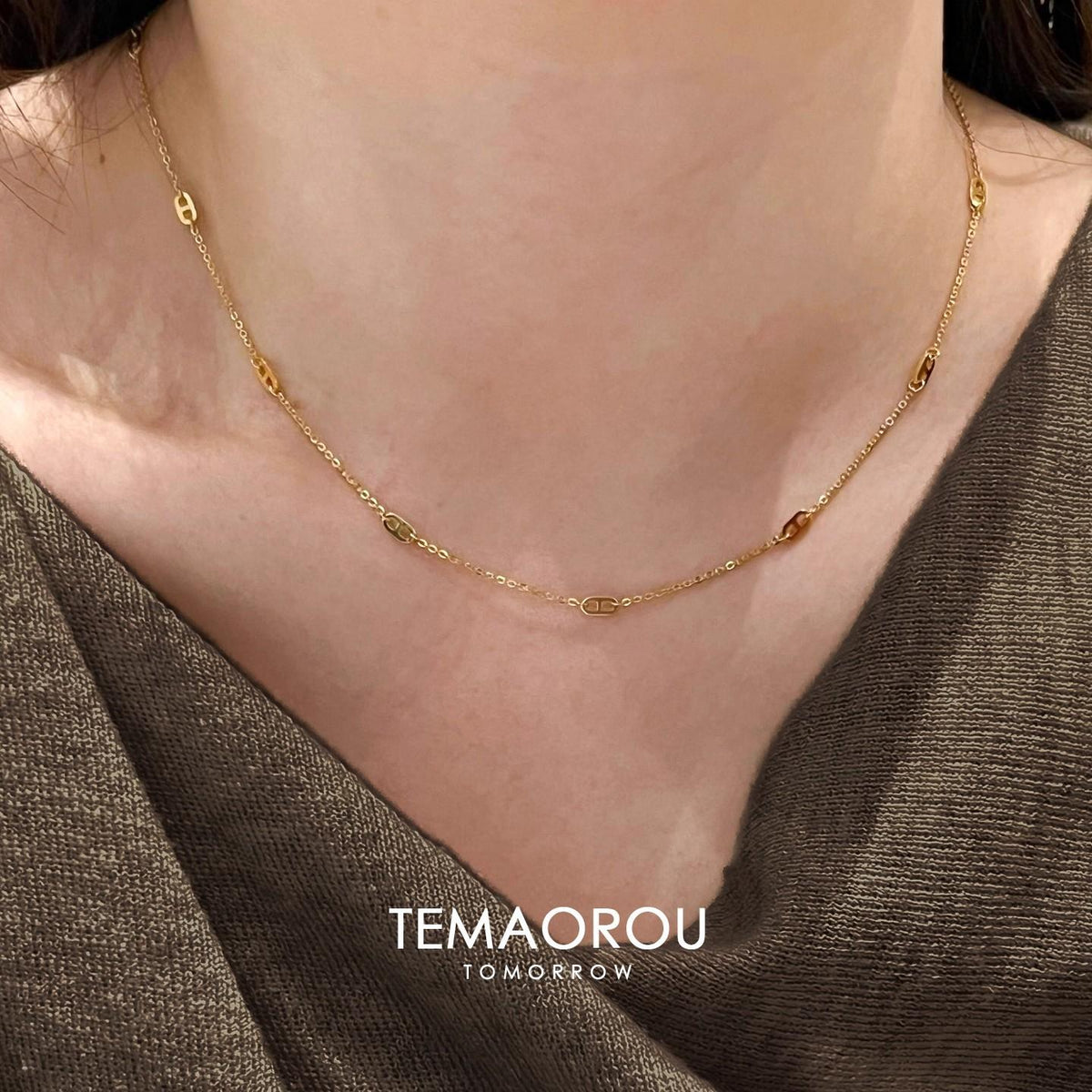 High-Grade Pig Nose Thin Necklace for Women 2025 New Commuter Versatile Exquisite Necklace Choker Accessories
