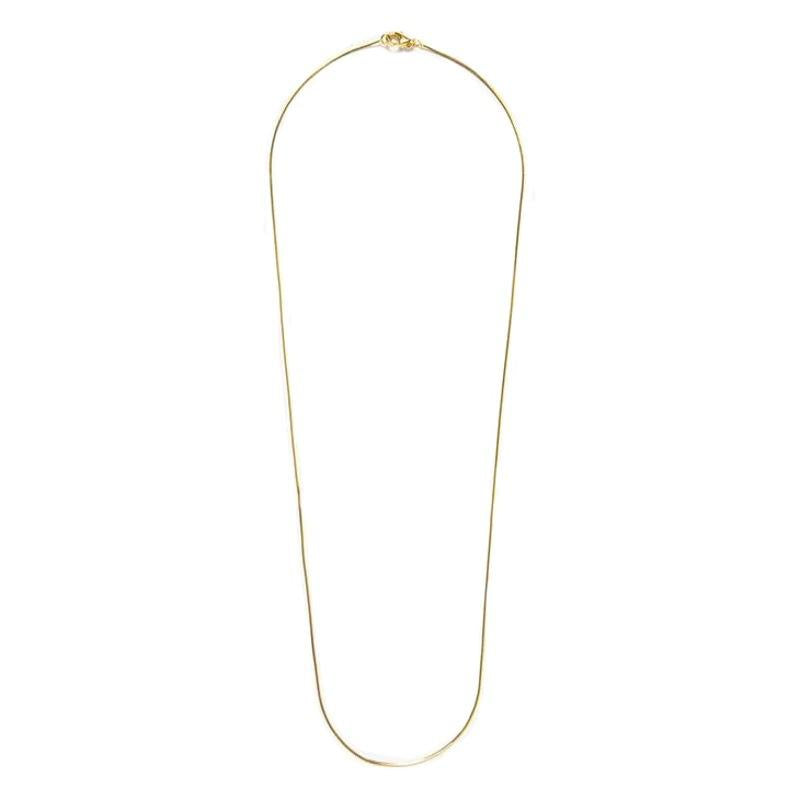 Stainless Steel Simple Mini Thin round Snake Bone Chain 1MM 2mm Clavicle Chain European and American Ins Style Women's Fashion Chain