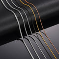 0.9/1.2/1.5mm Stainless Steel Snake Chain Snake Bone Chain DIY Chain Clavicle Titanium Steel Necklace Clavicle Chain