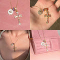 Fearless Heart Hot Girl Star Cross Necklace Sweet Cool Eight Awn Star Exquisite Clavicle Chain Necklace for Women