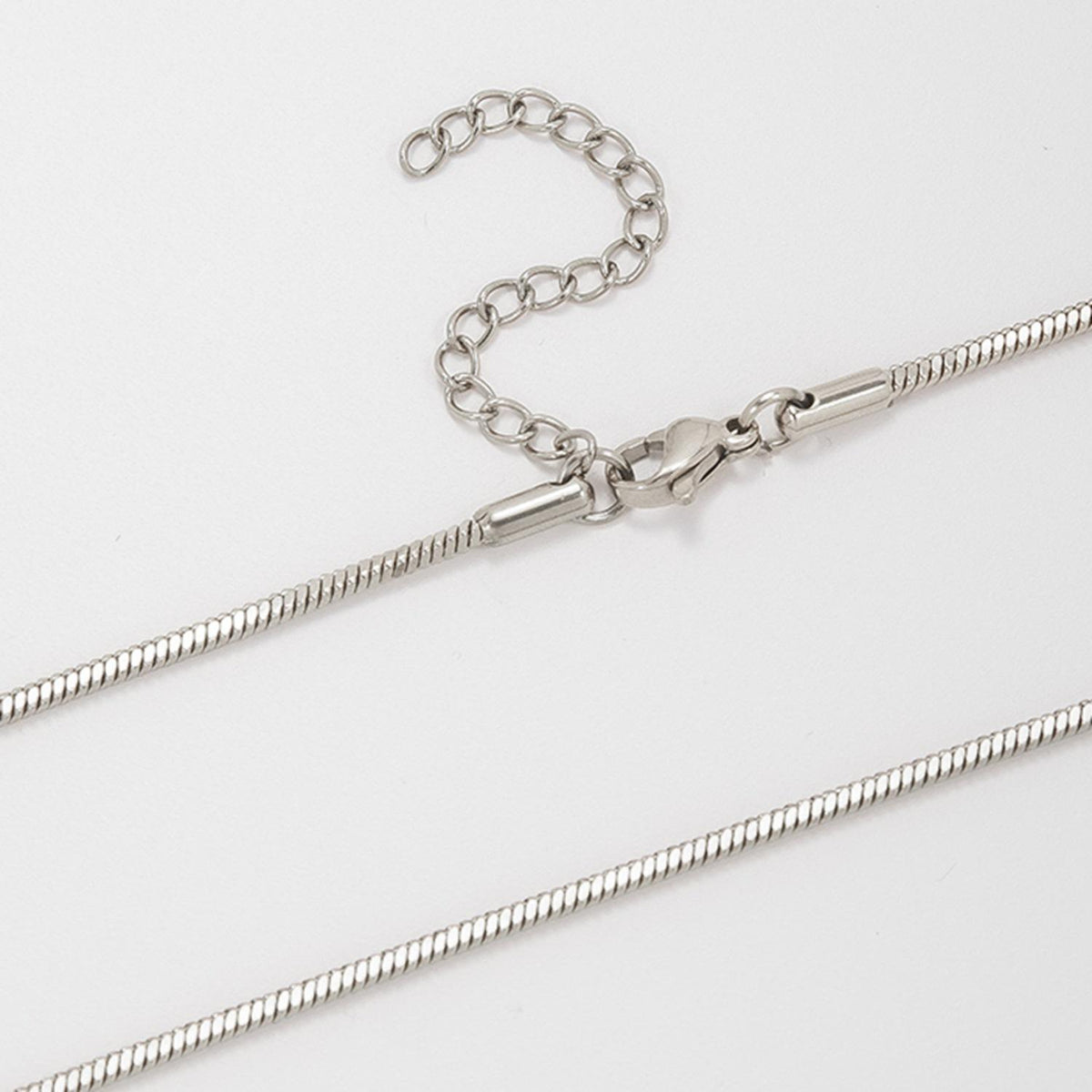 Titanium Steel Cross-Border Necklace Four-Legged Snake Chain Square Snake Bone Chain Plain Chain Women's Clavicle Chain Vacuum Gold Plated Fashion Simple