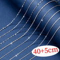 Necklace Plain Chain Bare Chain Box Chain Melon Seed Chain O-Shaped Chain Cross Chain Snake Bone Chain Clavicle Chain Female Chain Stacked